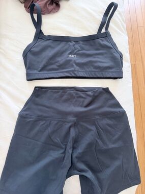 Set Active SportBody Navy Short Set